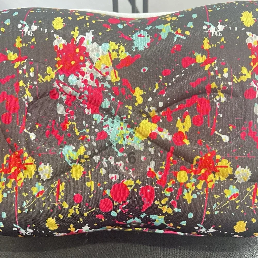 Nfinity Cheer Shoe Case Hard Shell Travel Bag Paint Splatter‎ Black Multicolor